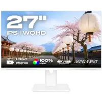 Japannext JN-IPS270WQHD75F-C65W-HSP-W, 68,6 cm (27"), 2560 x 1440 Pixel, Quad HD, LED, 8 ms, Weiß
