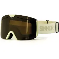 Sinner Skibrille Arc Matte Light Yellow Double Full Gold Mirror Vent