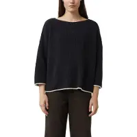 Comma Strickpullover mit Kontrast-Details