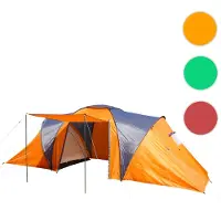Mendler Campingzelt Loksa, 4-Mann Zelt Kuppelzelt Igluzelt Festival-Zelt, 4 Personen orange