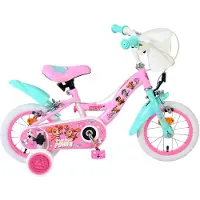 Volare Paw Patrol Kinderfahrrad - Mädchen - 12 Zoll - Rosa - Zwei Handbremsen