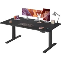 Vasagle Höhenverstellbarer Schreibtisch, 160 cm, USB-C-Anschluss, Ablage für Steckdosenleiste, Erinnerung bei langem Sitzen, 3 Speichertasten