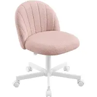 Songmics Fleecestuhl mit Polsterung pastellrosa OBG027SA01