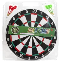 Jonotoys Kidsfun Dartboard 41 cm mit 6 Dartpfeilen - Spielzeug Dartspiel
