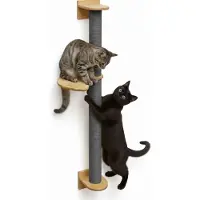 Eyepower 102 cm Wandkratzbaum mit 1 Plateau für Katzen - Sisal Kratzbaum zur Wandmontage