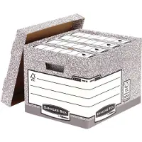 BANKERS BOX Bankers Box, Grau, A4, 290 x 390 x 333 mm, 292,2 x 404 x 335 mm
