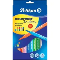 Pelikan Colorella Brushpen, Mehrfarben, Rund, Ausstellungsbox, 10 Stück(e)