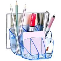 Cep Stiftehalter Ice Blue blau-transparent Polystyrol 6 Fächer 14,3 x 15,8 x 9,3 cm