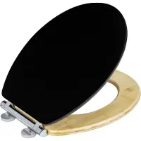 Wenko WC-Sitz Bambusa Black