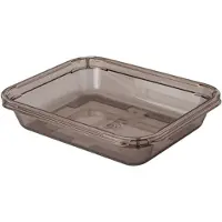 Bourgeat Alto Plus Gastronorm-Behälter aus rauchfarbenem Copolyester - GN 1/2, Tiefe 6.5 cm (763106)