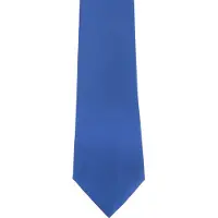Premier Mens Plain Satin Krawatte (schmale Klinge) (2er-Pack) (Mittelblau)