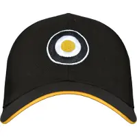 Lambretta - Kappe (Schwarz/Gold)
