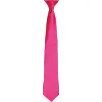 Premier Colours Herren Satin Clip Krawatte (2er Pack) (Hot Pink)
