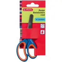 Herlitz 10897163, Erwachsener, Gerader Schnitt, Eins/Eine(r), Blau, Rot, Metall, Kunst-& Handwerksscheren