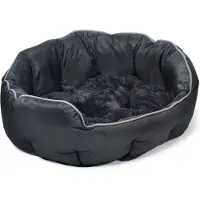 Dogman Bed Buddy Oval Black XL 90x70x26cm
