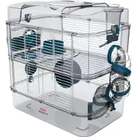 Zolux Rody3 Duo blauer Nagetierkäfig