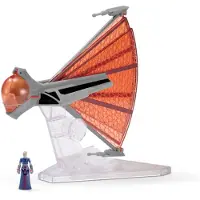 Jazwares Star Wars Micro Galaxy Squadron Fahrzeug mit Figur Ginivex-Class Starfighter 7,5 cm