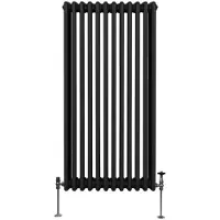 Monster Traditioneller 3-Spalten-Heizkörper - 1500 x 562 mm - Schwarz