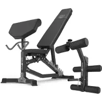 Marbo-sport Marbo Sport - Set MS39_2.0 | Doppelseitige Bank + Curl Pult + Beinpresse