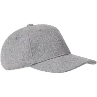Camel active 6-Panel Cap aus Wollmix in Steingrau | Gr.: onesize