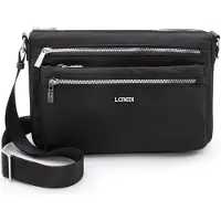 L.credi Umhängetasche Odeta Crossbody Bag Black schwarz