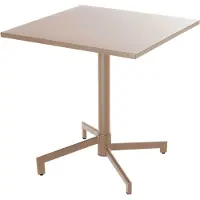Oviala Business Quadratischer Bistro-Gartentisch mit Klappplatte, taupe