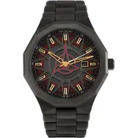 Holzkern Herrenuhr Solar Star Trek Klingon Jaspis/Rot