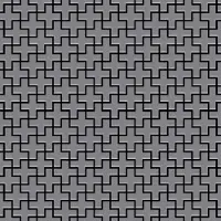 ALLOY Mosaik Fliese Massiv Metall Edelstahl Matt Grau 1,6mm Stark Swiss Cross-s-s-ma 1 Paket mit 10 Matten 0,88 m2 Grau