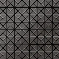 ALLOY Mosaik Fliese Massiv Metall Titan Gebürstet Dunkelgrau 1,6mm Stark Deco-ti-sb 1 Paket mit 10 Matten 0,92 m2 Grau