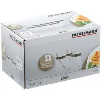 Fackelmann 6er Set Senftöpfchen mit Löffel