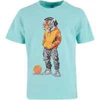 Mister tee Shirt "Kids Tiger Sports Tee" in Blau | Gr.: 134-140