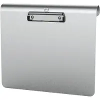 MAUL Klemmbrett MAULmedic, Format DIN A4 , Querformat, Klemmweite 8 mm, auch zum Aufhängen, Aluminium, silber
