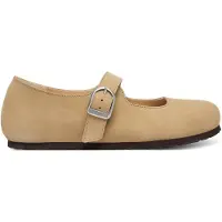 Birkenstock Ballerina Damen Santa Clarita Naturleder Sandcastle Narrow-Schuhgröße 37