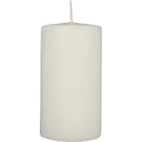 Papstar 82095 2 Stumpenkerzen Ø 80 x 150 mm weiss für Hochzeiten, Gastronomie, Dekorationen oder Zuha