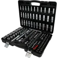 Ks Tools 1/4 Zoll+3/8 Zoll+1/2 Zoll Steckschlüssel-Satz, 133-tlg