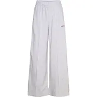 Adidas Seasonal Essentials Colorpop Embroidered Graphic Jogginghose Damen KC3935 - light grey heather/active maroon M