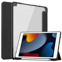 IMoshion Trifold Hardcase Klapphülle für das Apple iPad 9 (2021) 10.2 Zoll / iPad 8 (2020) 10.2 Zoll / iPad 7 (2019) 10.2 Zoll - Schwarz