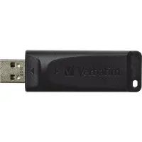 Verbatim Slider - USB-Stick 64 GB - Schwarz, 64 GB, USB Typ-A, 2.0, 10 MB/s, Dia, Schwarz