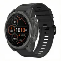IMoshion QuickFit Stripe Silikonarmband - Garmin 26 mm Anschluss - Schwarz