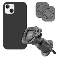Accezz EasyLock Handyhalterung Auto - Inklusive Hülle für das Apple iPhone 14 - Lüftungsgitter - 360 Grad drehbar - Schwarz