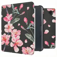 IMoshion Design Slim Hard Case Sleepcover mit Stand für das Kobo Libra Colour - Blossom