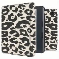 IMoshion Design Slim Hard Case Sleepcover mit Stand für das Kobo Libra Colour - Leopard