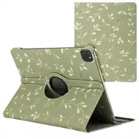 IMoshion 360° drehbare Design Klapphülle für das Apple iPad Air 13 Zoll (2026) M4 / (2025) M3 / (2024) M2 - Green Flowers