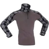Invadergear Flannel Combat Langarm-t-shirt