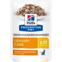 Hill's Pet Nutrition Hill's Prescription C/D Multicare Urinary Care Nassfutter für Katzen mit Huhn (Beutel)