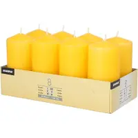 Papstar Kerzen goldgelb 8St