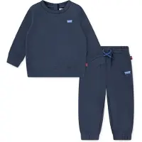 Levi's Kids Levis Kids Neugeborenen-Geschenkset "LVN HOODIE,JOGGER SET" Set, 2 Stk. mit kleiner Label-Applikation- Stickerei