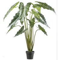 Creativ Green Kunstpflanze "Alocasia zebrina sarian" mit gestreiftem Stamm