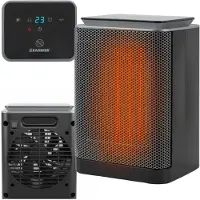 Kaminer 26374 Elektrische Heizung LUMNI, 1500 W, schwarz