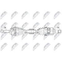 NTY NPW-MS-100 Antriebswelle Vorne Rechts für MITSUBISHI Lancer VII Limousine (CSA, CTA) Lancer VII Kombi (CSW, CTW)